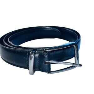 Coach Black Leather Belt With Solid Brass Buckle 42"/105cm
